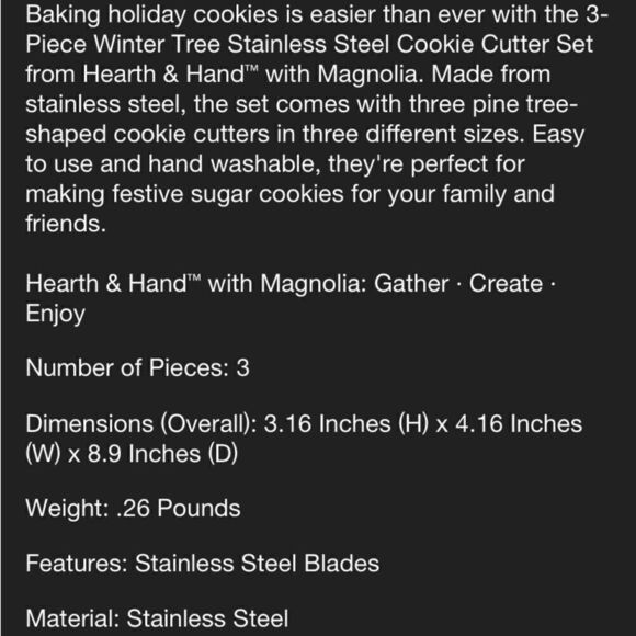 Hearth & Hand Magnolia Cookie Cutters - Picture 6 of 7